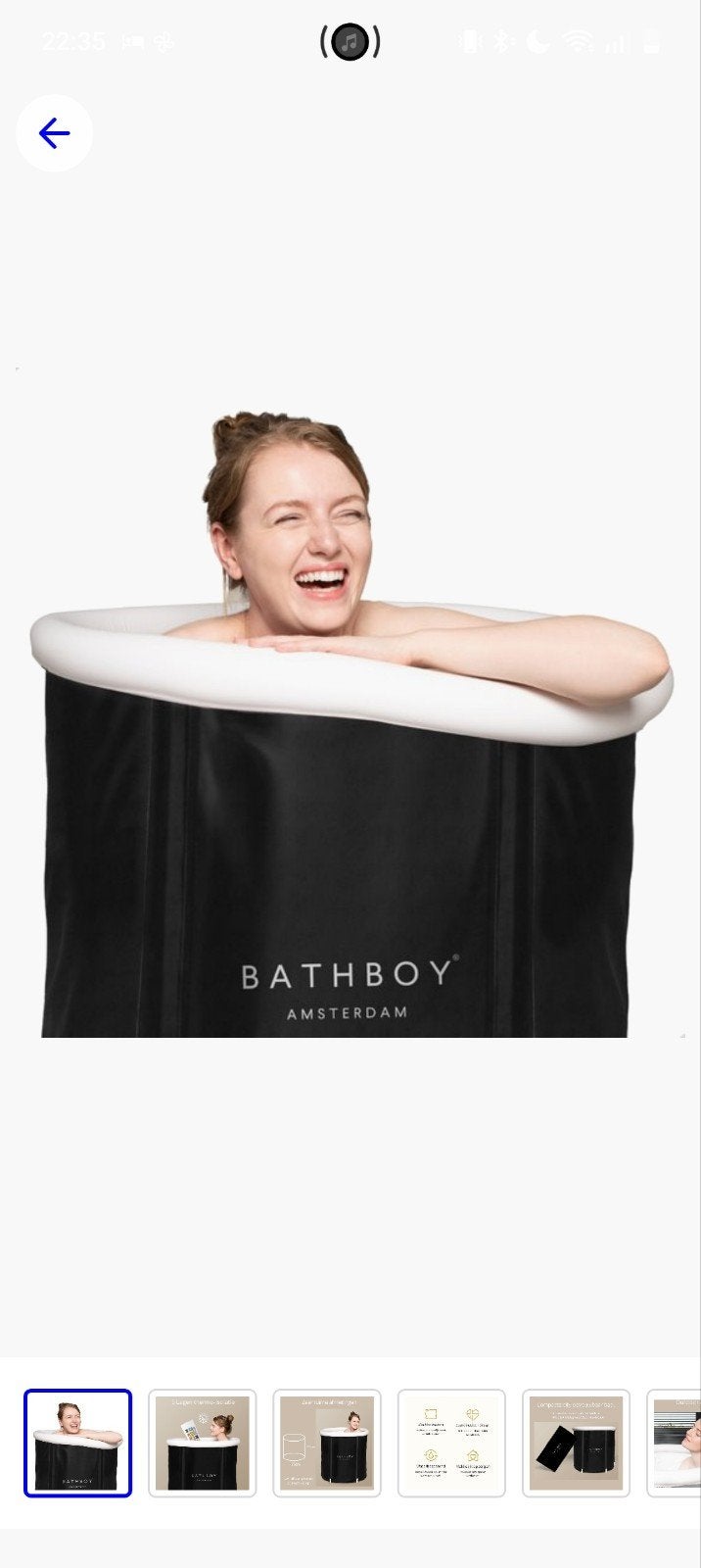 BATHBOY Zitbad Ijsbad opvouwbaar, Ophalen of Verzenden, Nieuw, Met bad