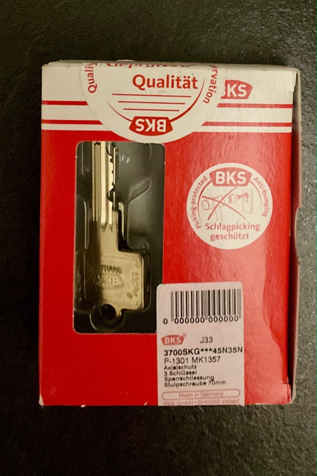 BKS cilinder nieuw in doos, Doe-het-zelf en Verbouw, Ophalen of Verzenden, Nieuw, Rvs, Slot