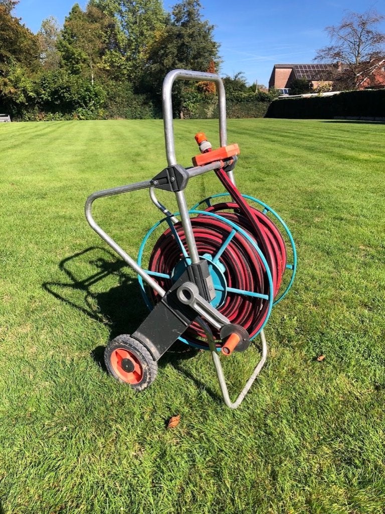 Gardena tuinhaspel met rubberen slang !, Tuin en Terras, Ophalen, Zo goed als nieuw, Tuinslanghaspel