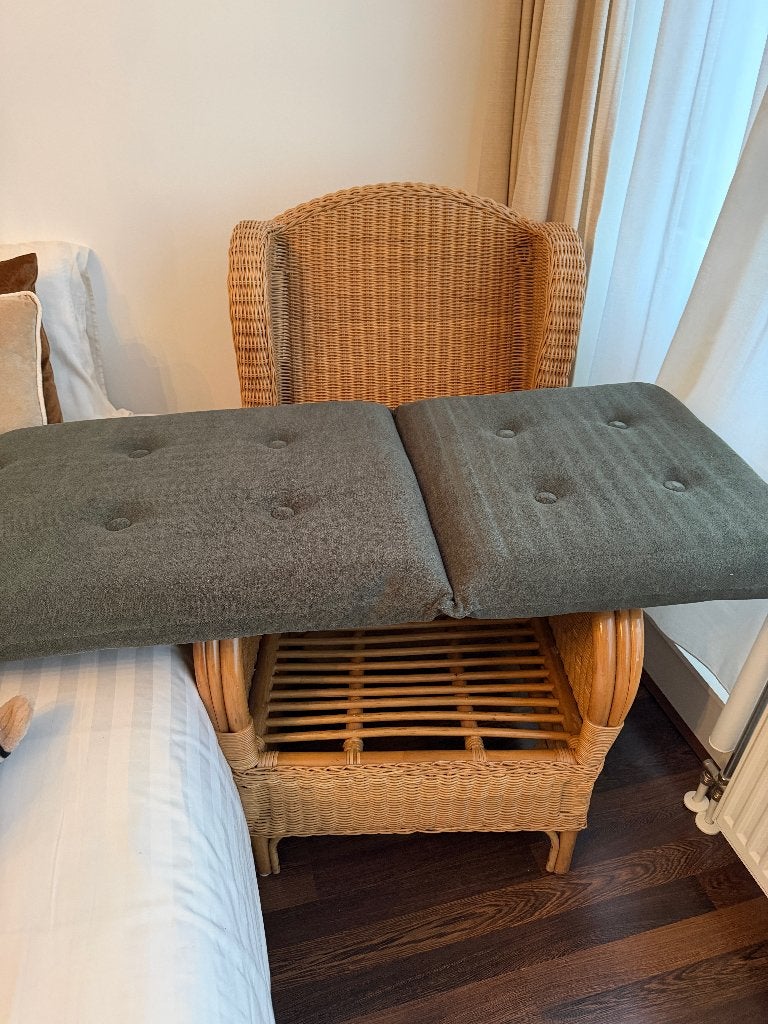 Rotan stoel vrijwel niet gebruikt, Huis en Inrichting, Stoelen, Ophalen, Overige kleuren, Riet of Rotan, Zo goed als nieuw