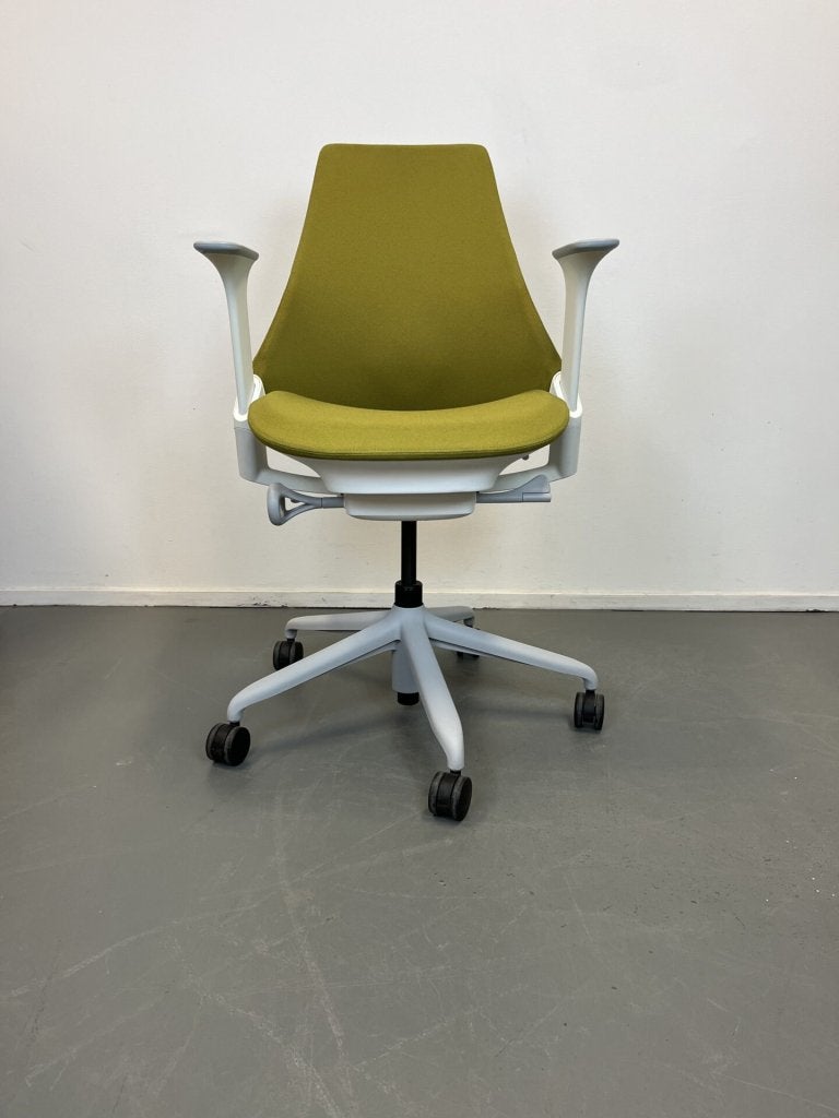 Herman Miller Sayl Groen/Grijs Suspension - Graphite, Huis en Inrichting, Bureaustoelen, Niet ingevuld, Zo goed als nieuw, Niet ingevuld