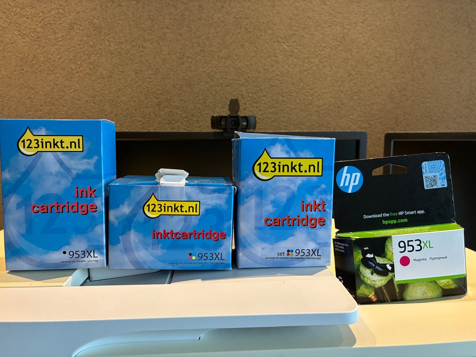 HP 953XL inktcartridges, Ophalen of Verzenden, Nieuw, Inkjetprinter, Printer