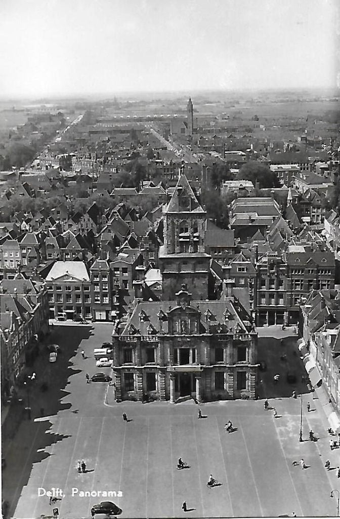 Delft panorama oude ansichtkaart ( 6246 ) ongelopen, Ophalen of Verzenden, 1960 tot 1980, Ongelopen, Zuid-Holland