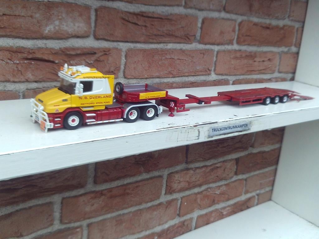 Tekno  Scania  4  Serie  Torpedo  van  Overland., Ophalen of Verzenden, Nieuw, Bus of Vrachtwagen, Tekno