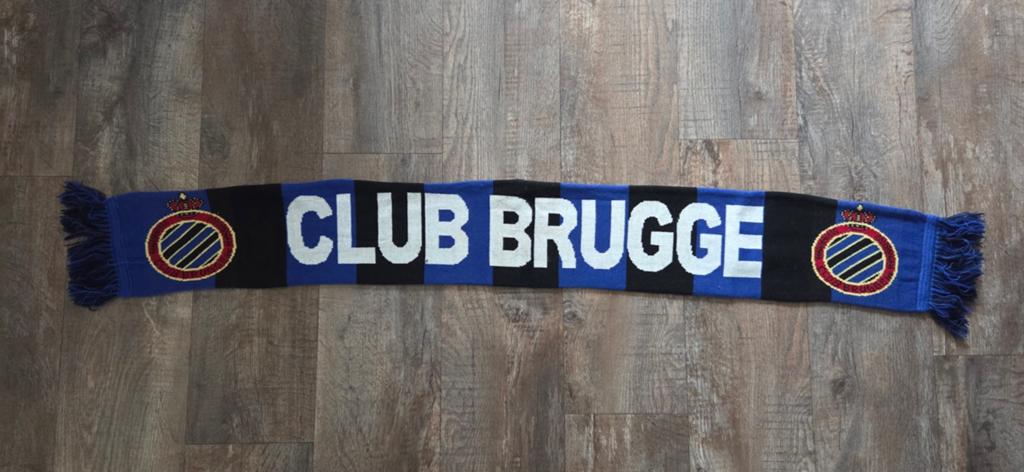 Sjaal Club Brugge, Ophalen of Verzenden, Zo goed als nieuw, Buitenlandse clubs, Vaantje of Sjaal