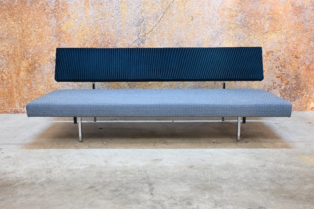 ZGANieuw fraaie stoffen Gispen 540 design (slaap) bank, Gipsen, 150 tot 200 cm, Gipsen, 75 tot 100 cm