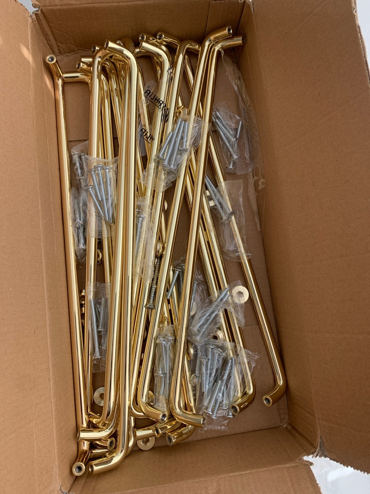 16x IKEA Gouden Handgrepen 320mm Hart-op-Hart, Ophalen, Nieuw