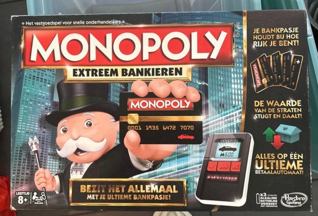 Monopoly Extreem Bankieren - Kort gebruikt, Hobby en Vrije tijd, Gezelschapsspellen | Bordspellen, Ophalen of Verzenden, Zo goed als nieuw