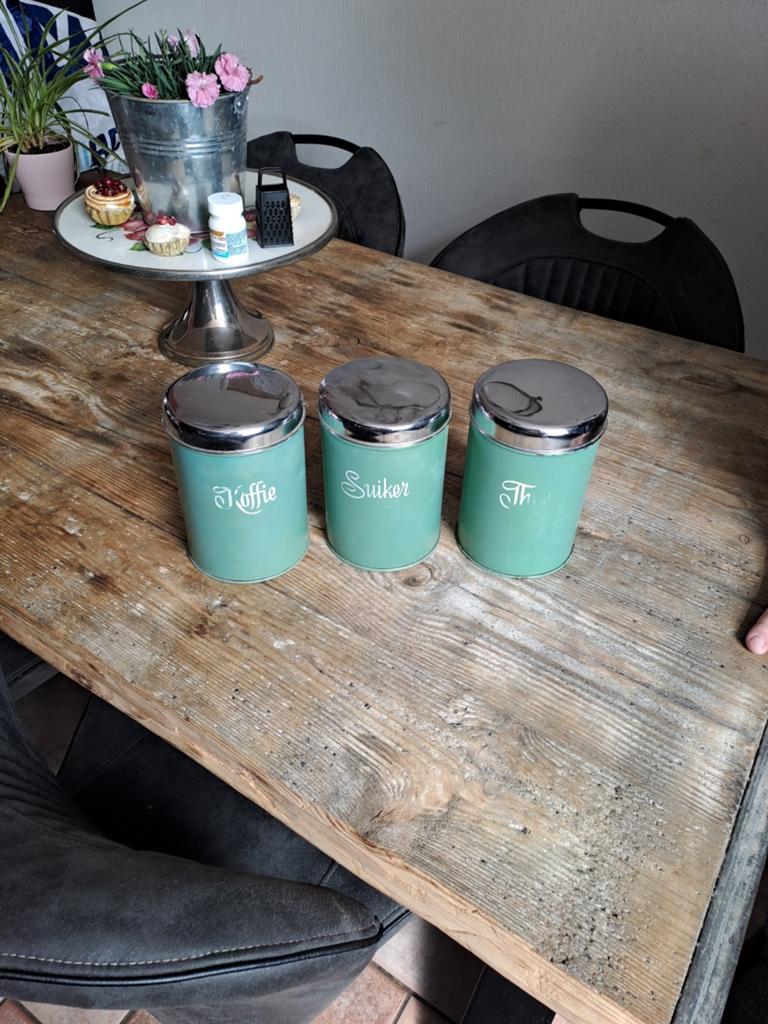Thee, koffie en suiker bus, Antiek en Kunst, Ophalen of Verzenden