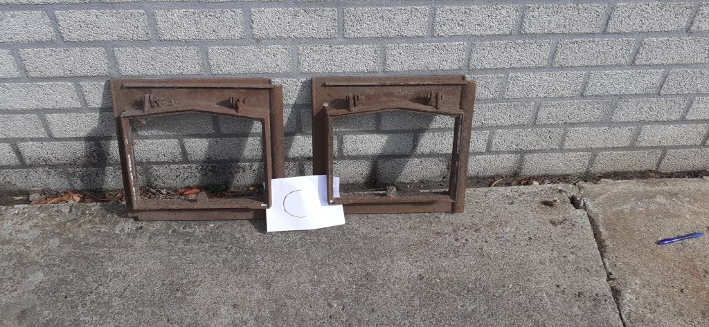 Gietijzeren Dakramen 2 stuks, Ophalen, Gebruikt, Minder dan 80 cm, Minder dan 80 cm