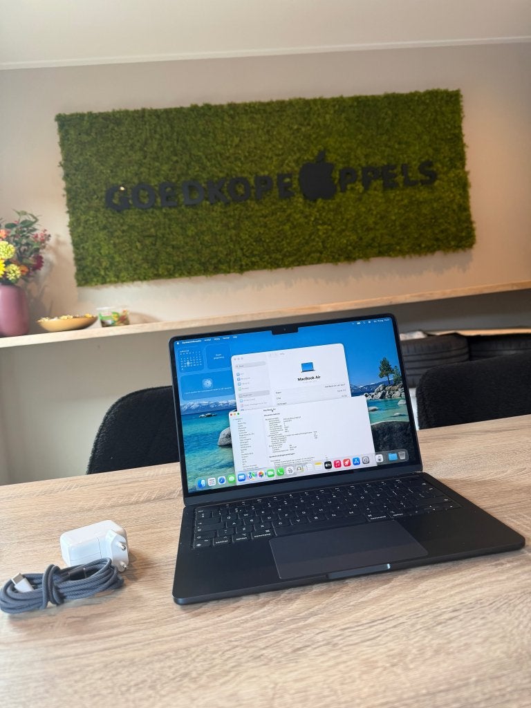 MacBook Air 13 inch m3 16GB 512GB Midnight, Ophalen, Support@apple.com, MacBook Air, Apple