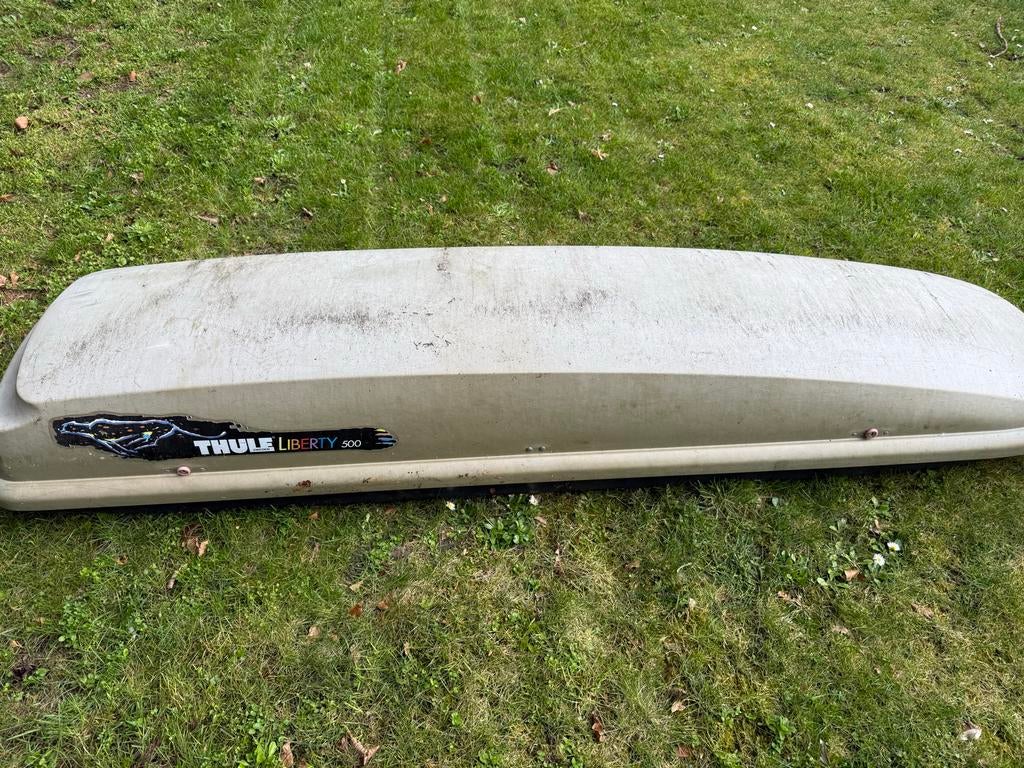 Thule Liberty 500 skibox - Zonder sleutels, Auto diversen, Dakkoffers, Ophalen, Gebruikt