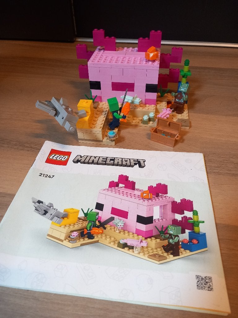LEGO Minecraft 21247 Het Axolotl Huis, Compleet, Gebruikt, Minecraft, Lego