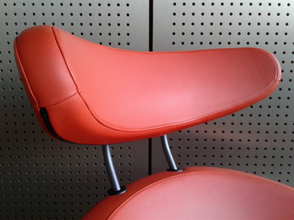Variér (Stokke) Peel (Oranje Leder), Heel Mooi!, Huis en Inrichting, Hout, 75 tot 100 cm, Ophalen of Verzenden, Zo goed als nieuw
