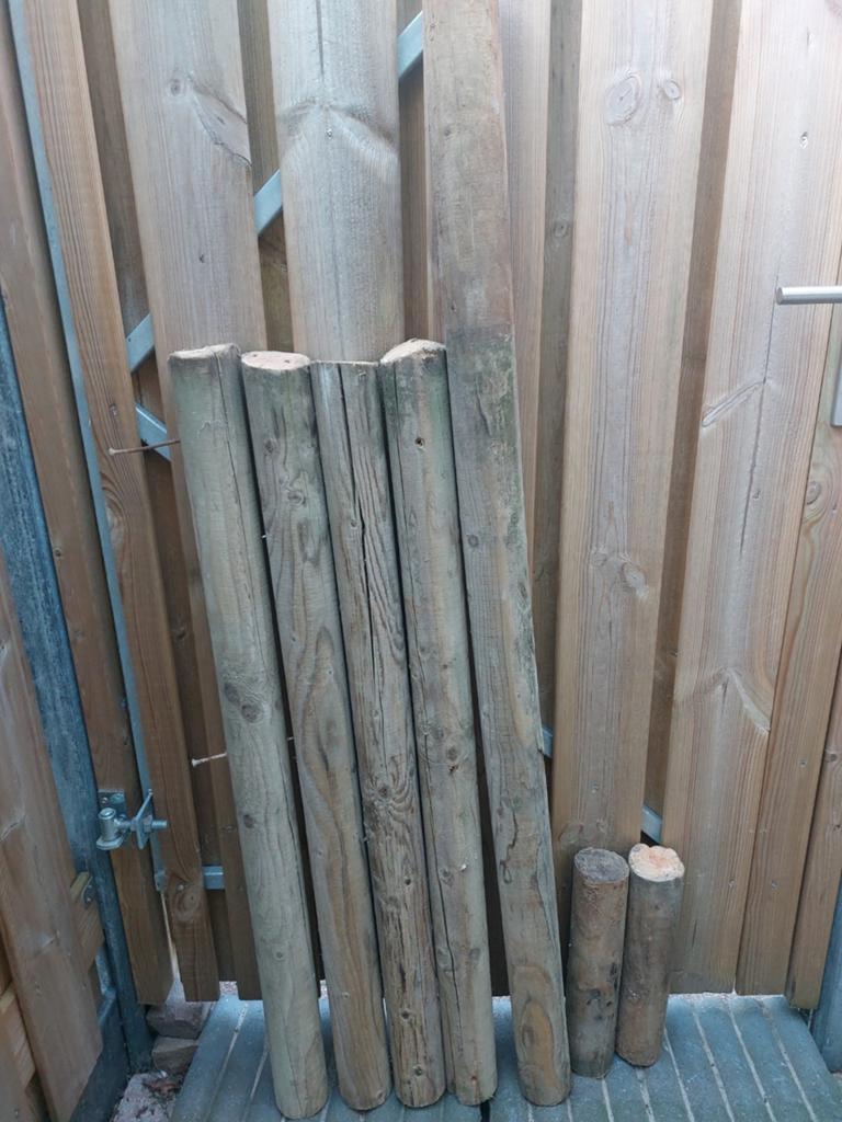 Houten tuinpalen | weidepalen | hek | tuin | afrastering, Ophalen of Verzenden, Gebruikt, 180 tot 250 cm, Palen