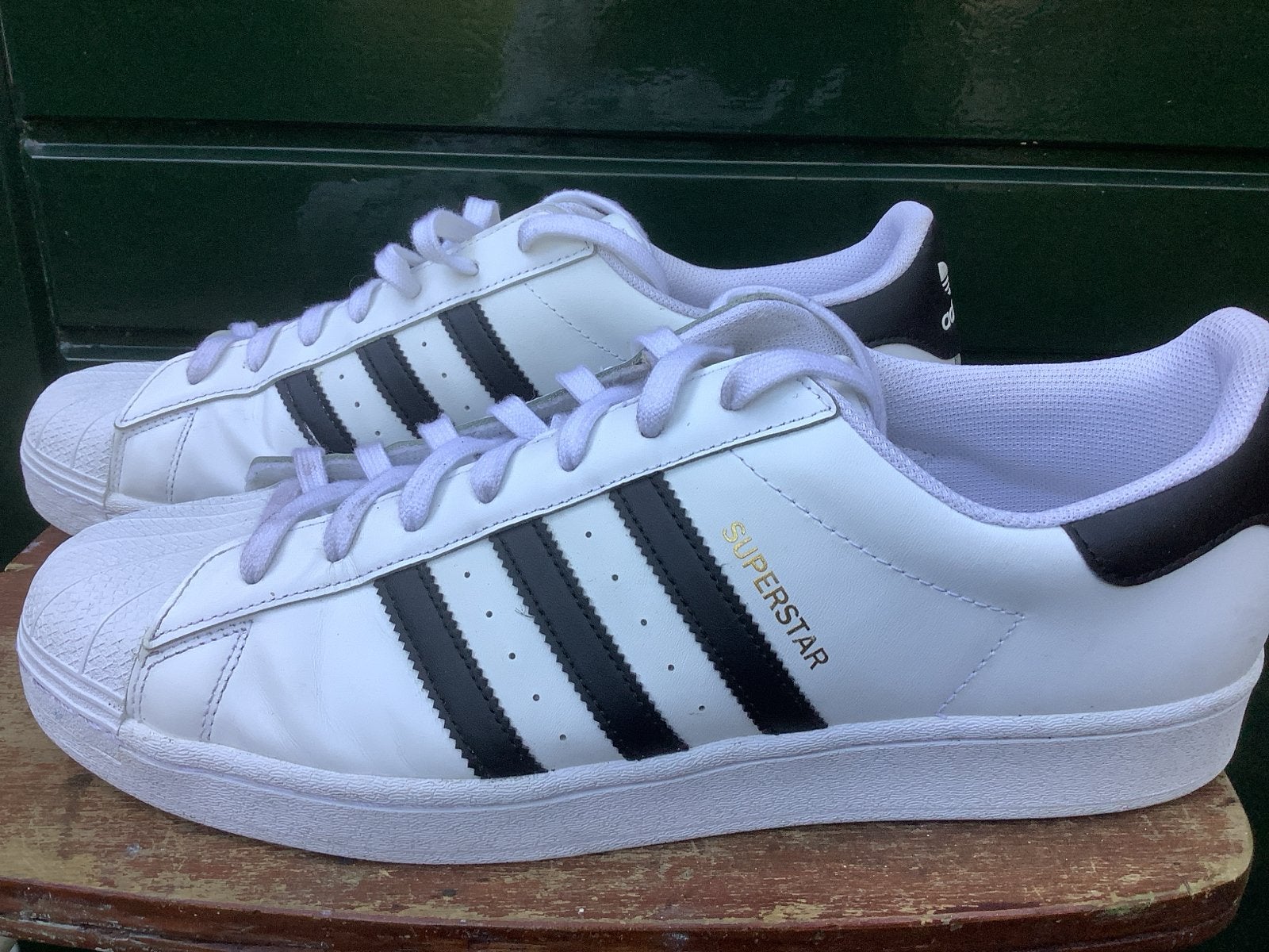 Adidas Superstar sneakers wit/zwart, maat 48, Ophalen of Verzenden, Zo goed als nieuw, Wit, Sneakers of Gympen