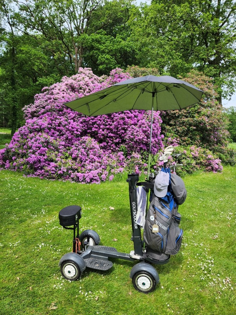 GOLFSCOOTER Z.G.A.N. EN HEEL COMPLEET, Ophalen, Zo goed als nieuw, Golfkar