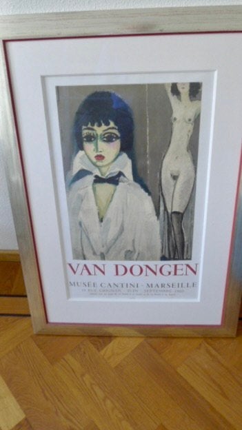 Kees v. Dongen,lithogr.affiche,Marcella Leoni,Cantini museum, Ophalen, Portret en Figuren, Lithografie