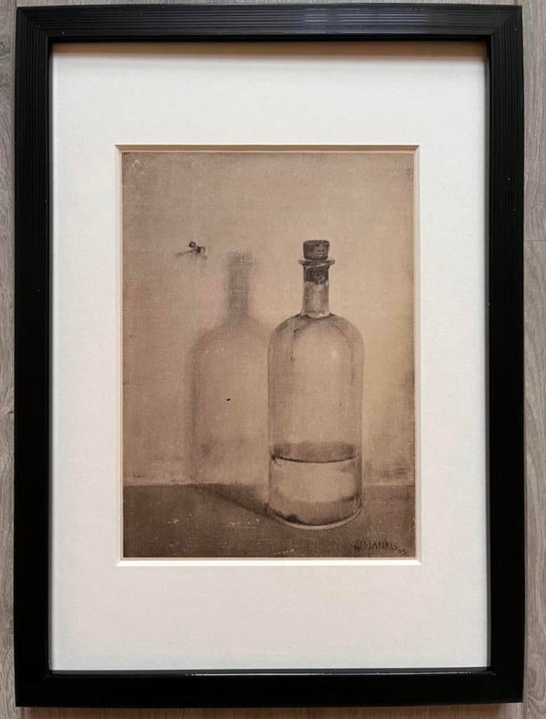 Jan Mankes 1889-1920 / Heliogravure Oliefleschje 1923, Antiek en Kunst, Kunst | Etsen en Gravures, Ophalen