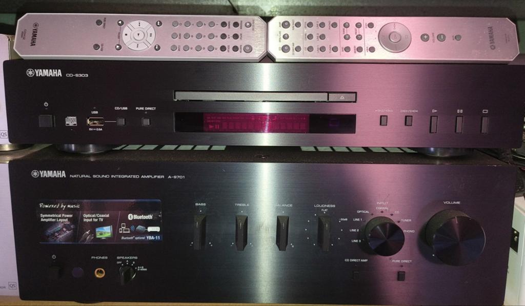 Yamaha A-S701 en CD-S303, Ophalen, Overige systemen, Yamaha, Zo goed als nieuw