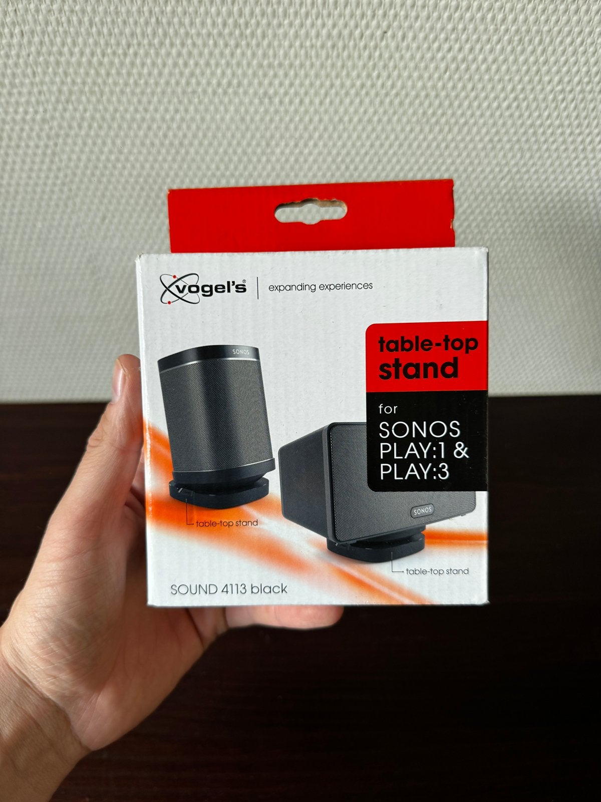 Vogels Sound 4113 Black Standaard voor Sonos Play 1 en 3, Ophalen of Verzenden, Nieuw