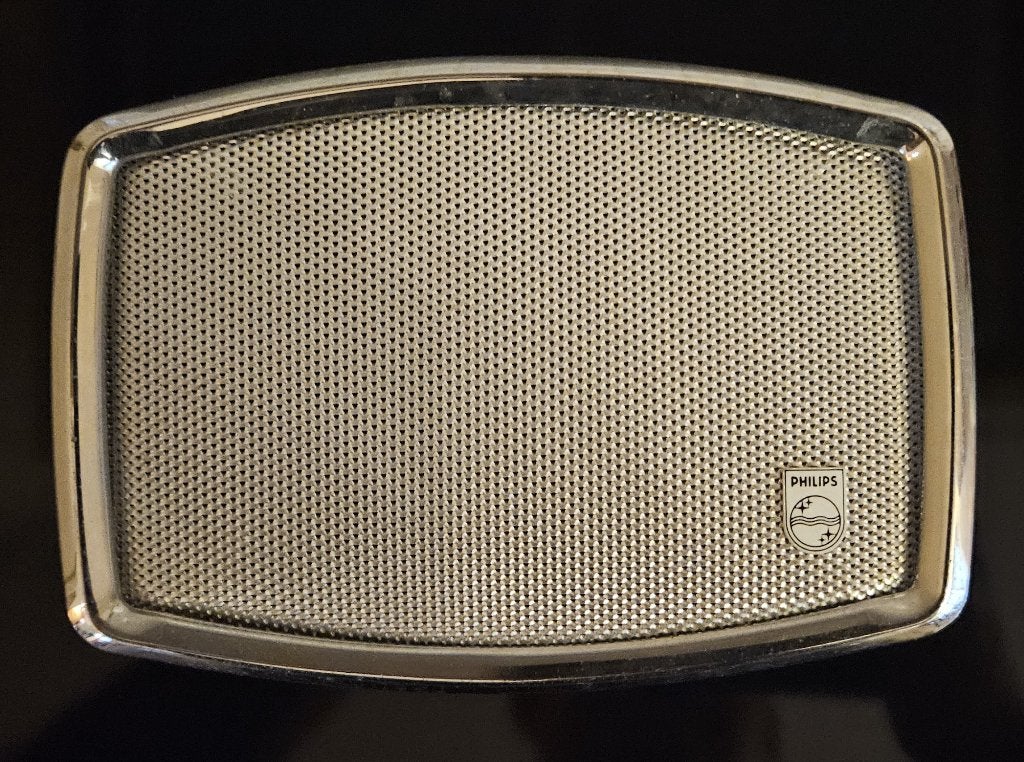 Vintage Philips hoedenplank luidspreker / speaker front, Ophalen of Verzenden, Gebruikt
