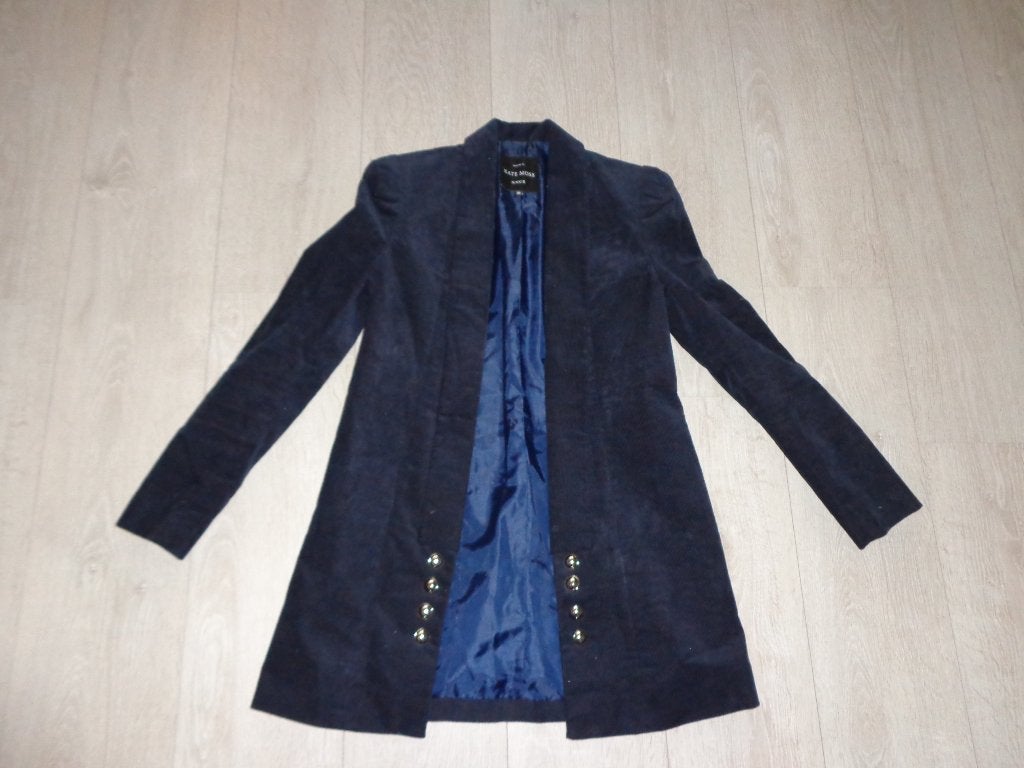 donkerblauwe lange damesblazer van Nikkie by Kate Moss, maat, Nieuw, Jasje, Maat 36 (S), Verzenden