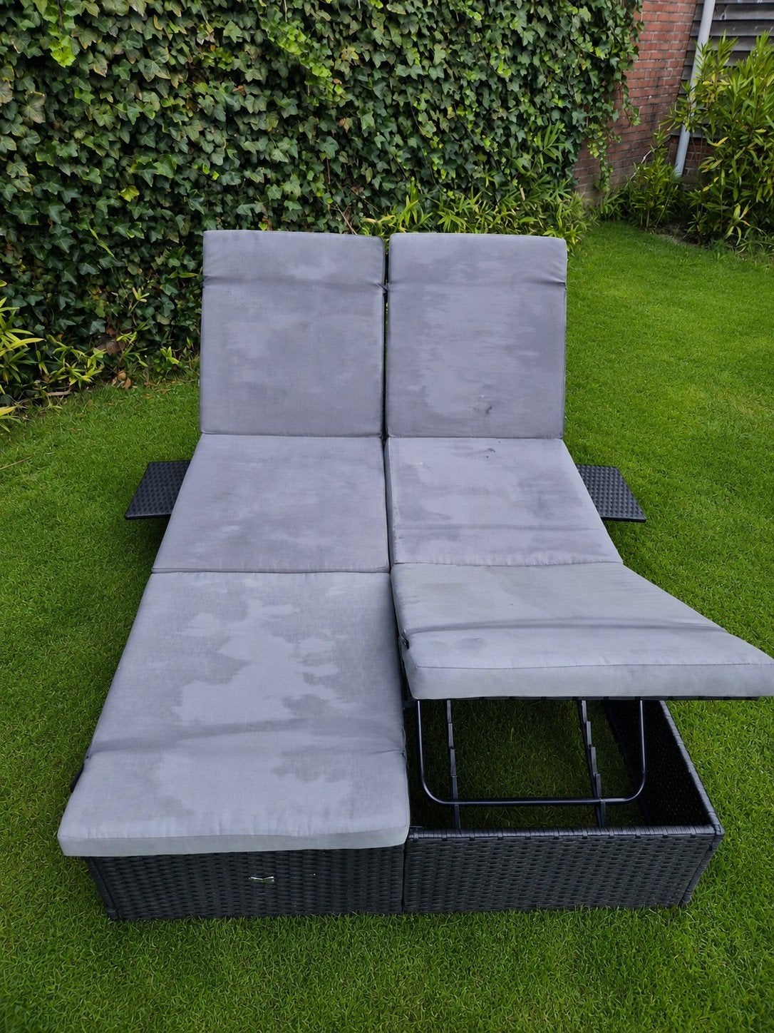 Casaria ligbed duo, Tuin en Terras, Ligbedden, Ophalen, Gebruikt, Aluminium, Verstelbaar