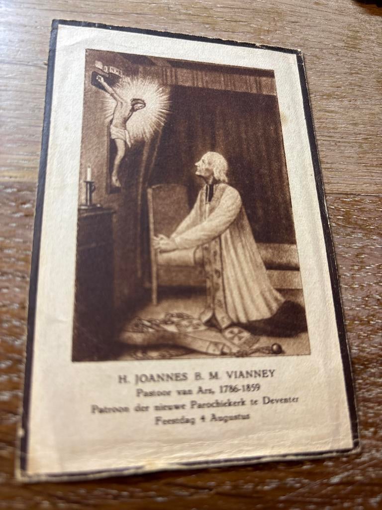 Vianney Joannes  1786 Dardilly (FR) 1859 Pastoor van Ars, Ophalen of Verzenden, Bidprentje