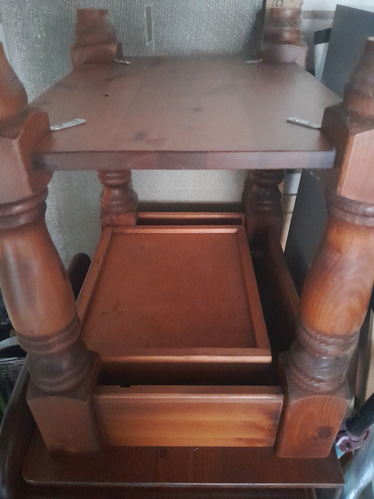 Leenbakker houten bed, Huis en Inrichting, Slaapkamer | Bedden, Gebruikt, Eenpersoons, Bruin, 140 cm