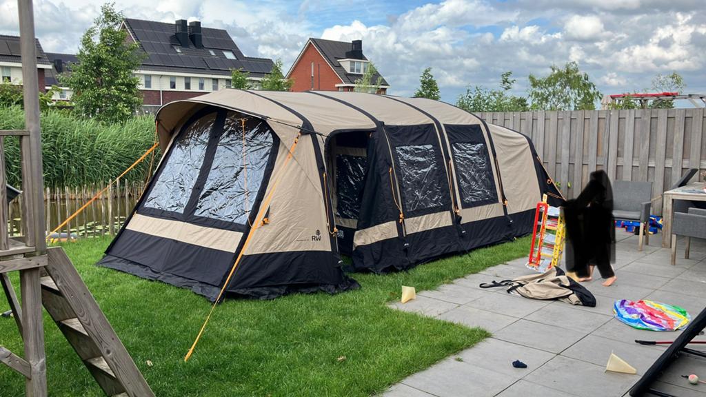 Redwood Navarro 340 AIR TC + luifel, Ophalen, Zo goed als nieuw, Tot en met 5