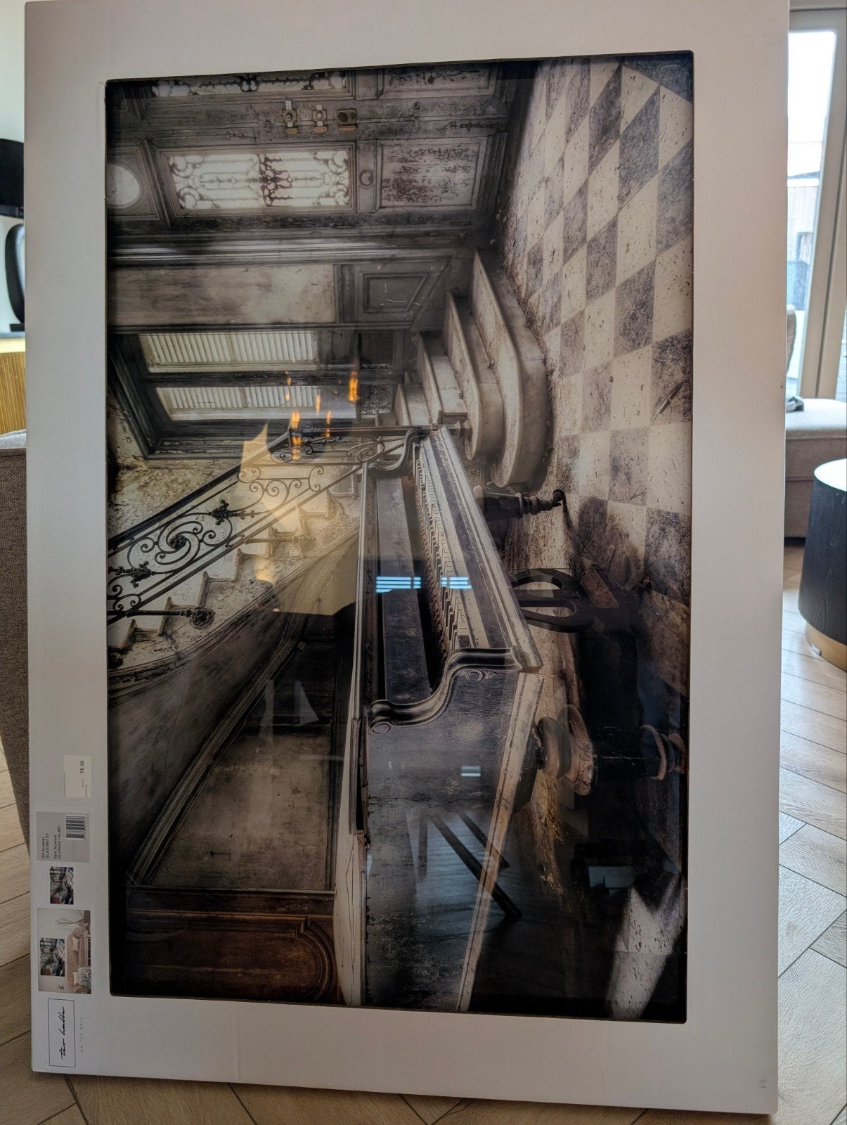 gratis Nieuwe Glasplaat met Unieke Afbeelding, Ophalen, Nieuw, Foto of Poster, 75 – 100