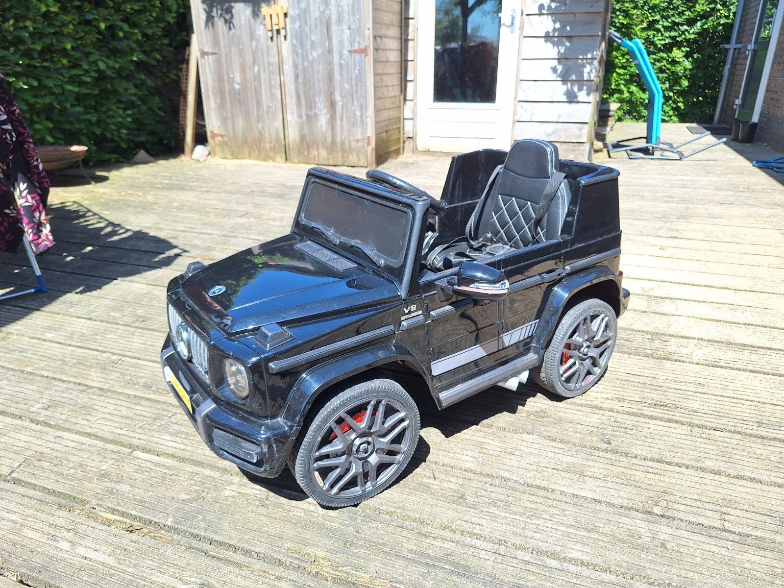Kinderauto mercedes op accu, Ophalen, Gebruikt