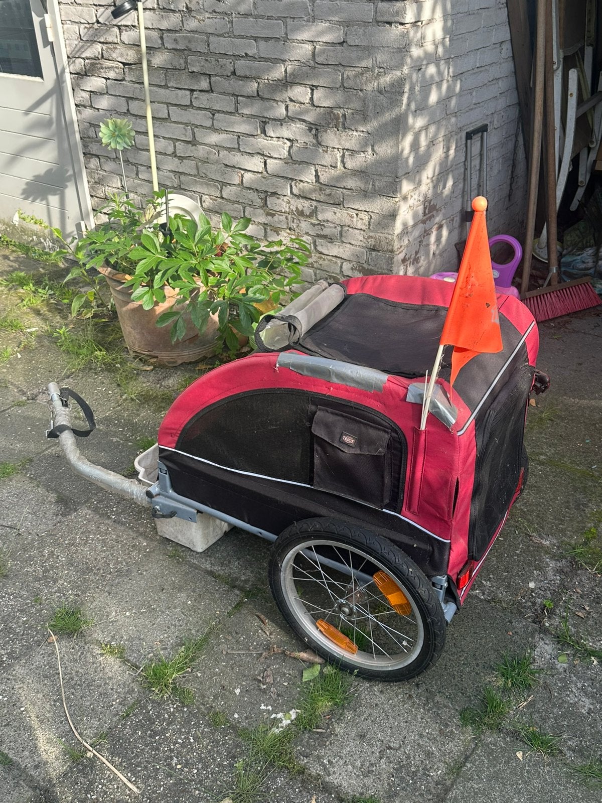 Trixie hondenfietskar, Dieren en Toebehoren, Ophalen, Gebruikt