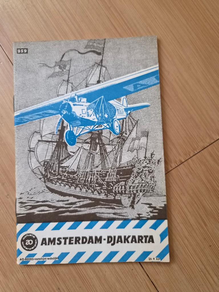 AO-Reeks 959: Amsterdam - Djakarta door A. Zimmerman (1963), Ophalen of Verzenden, Reisgids of -boek, A. Zimmerman, Azië