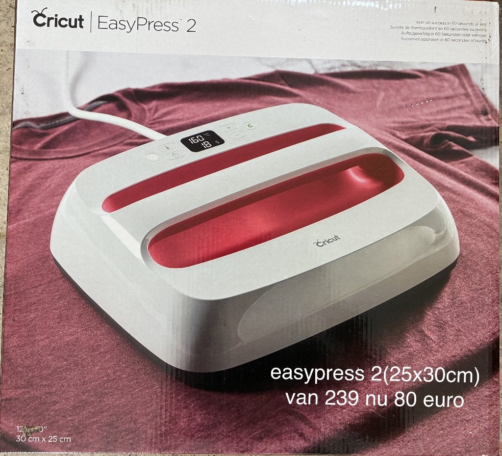 NIEUW IN DOOS  Cricut Easypress 2 (25x30cm), Ophalen of Verzenden, Nieuw, Elektrisch, Machine