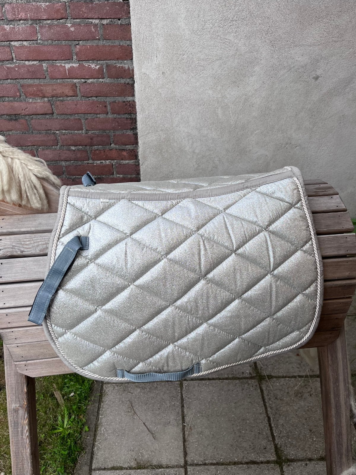 Glitter dekje maat shet, Dieren en Toebehoren, Paarden en Pony's | Dekens en Dekjes, Gebruikt, Shetlander/Mini, Zadeldekje, Overige materialen