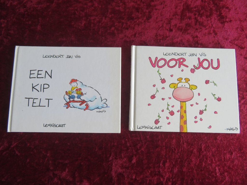 LEENDERT JAN VIS : 2 Boekjes VOOR JOU + EEN KIP TELT, Ophalen of Verzenden, LEENDERT JAN VIS, Fictie algemeen