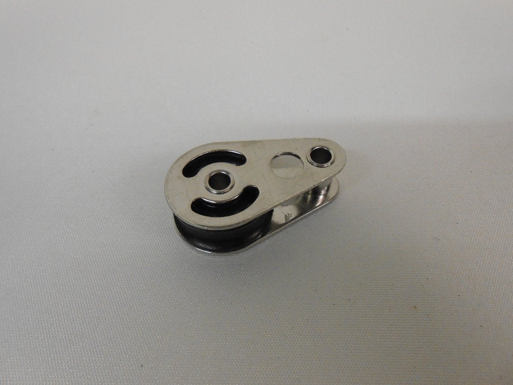 Mini enkelschijfs Blokje, Katrol, RVS, voor 6 - 8 mm lijn, Ophalen of Verzenden, Gebruikt, Lijn of Blok