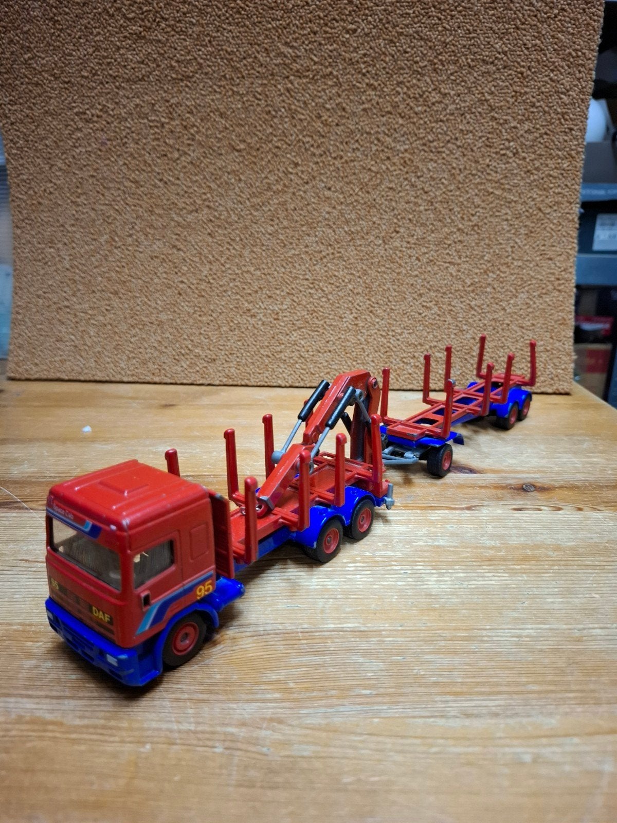 Siku Daf 95 met aanhanger, Ophalen of Verzenden, Gebruikt, Bus of Vrachtwagen, SIKU