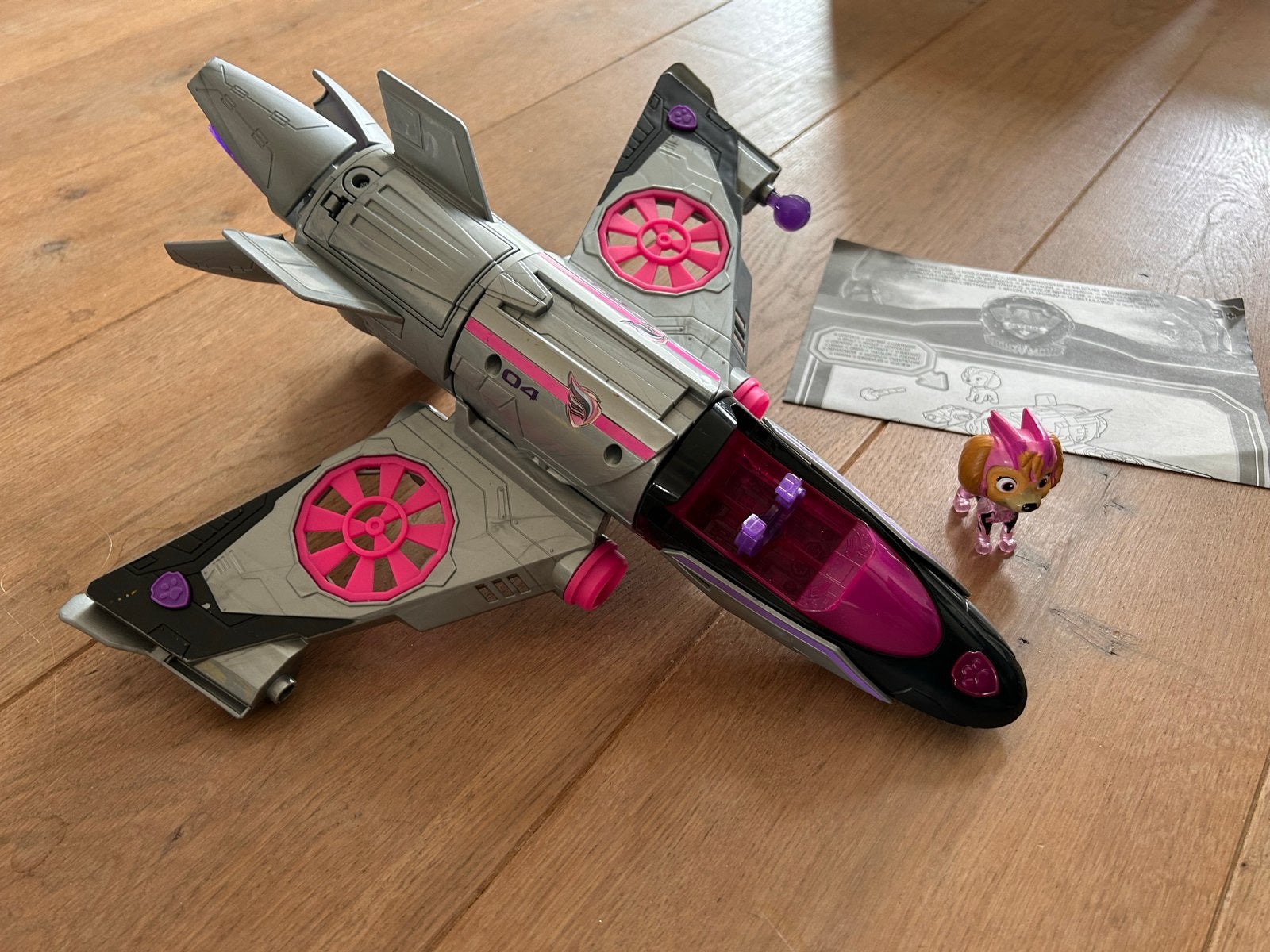 Paw patrol skye mighty movie jet, Ophalen of Verzenden, Gebruikt