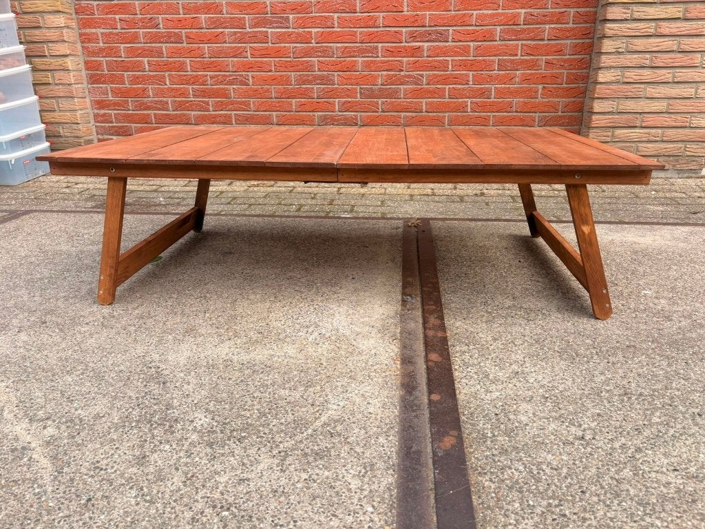 Campingtafel inklapbaar – Houten lage tafel | 120 x 70 cm, Caravans en Kamperen, Kampeermeubelen, Ophalen of Verzenden, Zo goed als nieuw