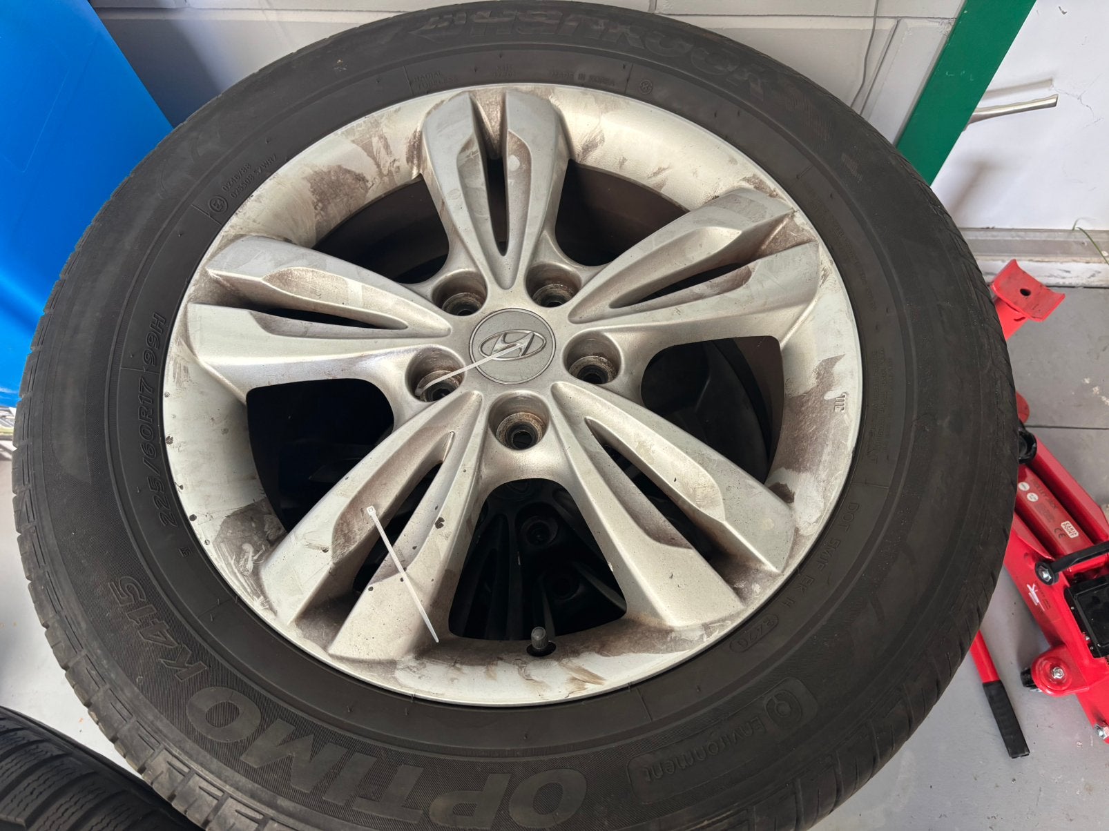 Hyundai ix35. Tuscon velgen, Gebruikt, Banden en Velgen, 17 inch, Ophalen of Verzenden