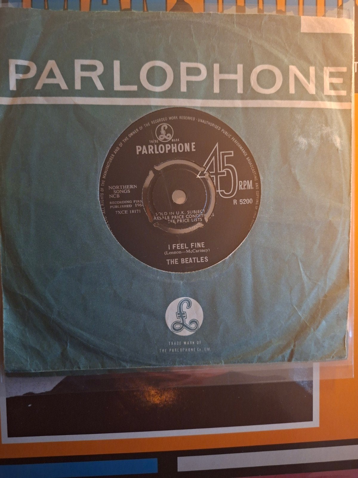 The Beatles - I Feel Fine / She's a Woman (Single), Cd's en Dvd's, Vinyl Singles, Gebruikt, Originele persing, 7 inch, Single
