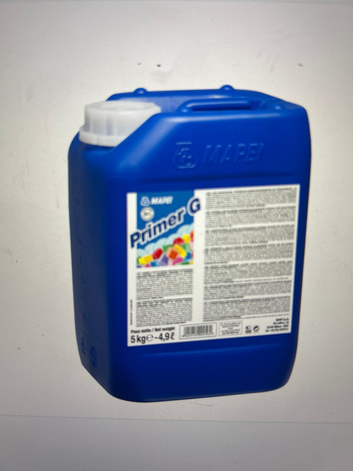 Mapei Primer G Hecht en Voorstrijkmiddel 5 kg, Minder dan 5 liter, Ophalen, Nieuw, Blauw