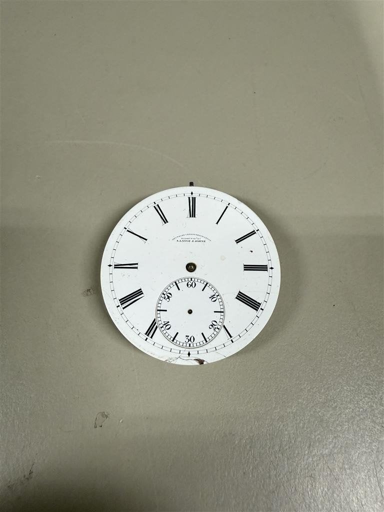 zeldzame a. lange & sohne heren zakhorloge uurwerk, Ophalen of Verzenden, Gebruikt, Zilver
