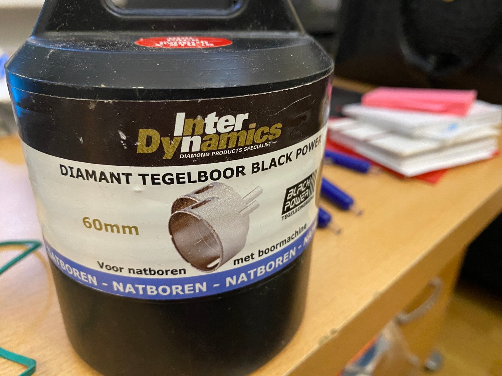 Tegelboor 60/60, Ophalen of Verzenden, Zo goed als nieuw, Wit