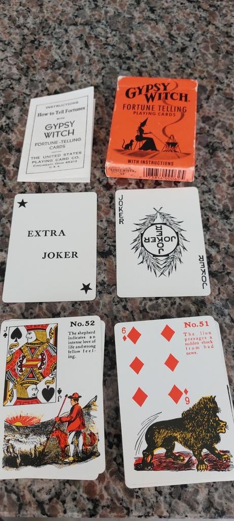 Gypsy Witch fortune telling playing cards., Ophalen of Verzenden, Speelkaart(en)
