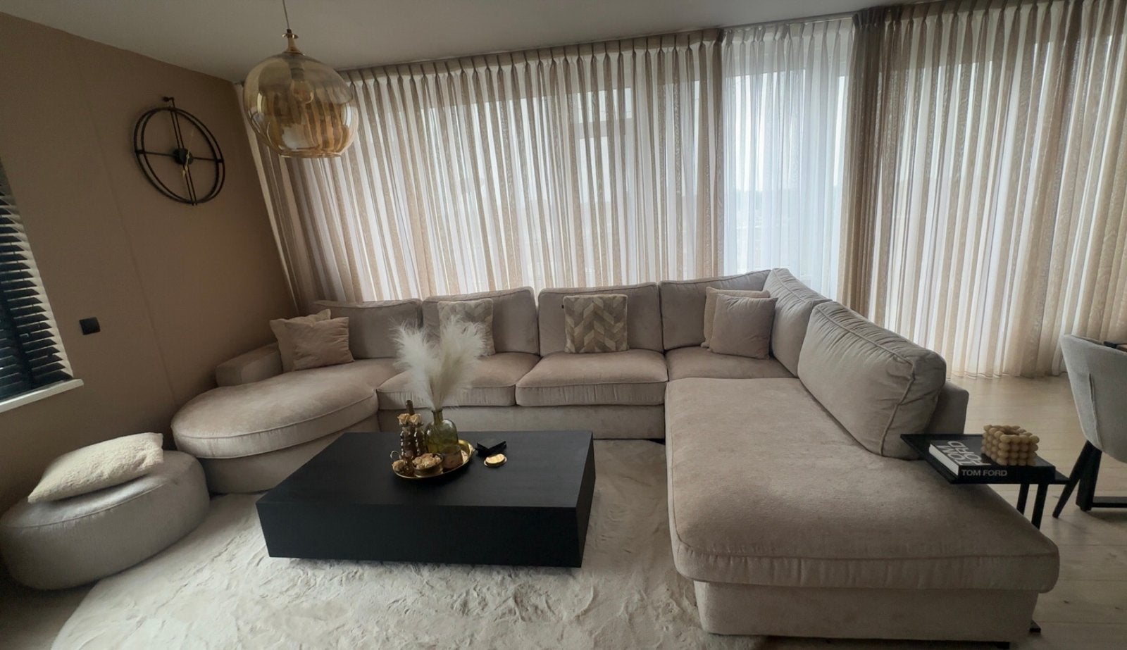 Luxe Hoekbank - Comfortabel en Stijlvol MOET VOOR 31-07 WEG, Ophalen, 100 tot 125 cm, Hoekbank, 300 cm of meer