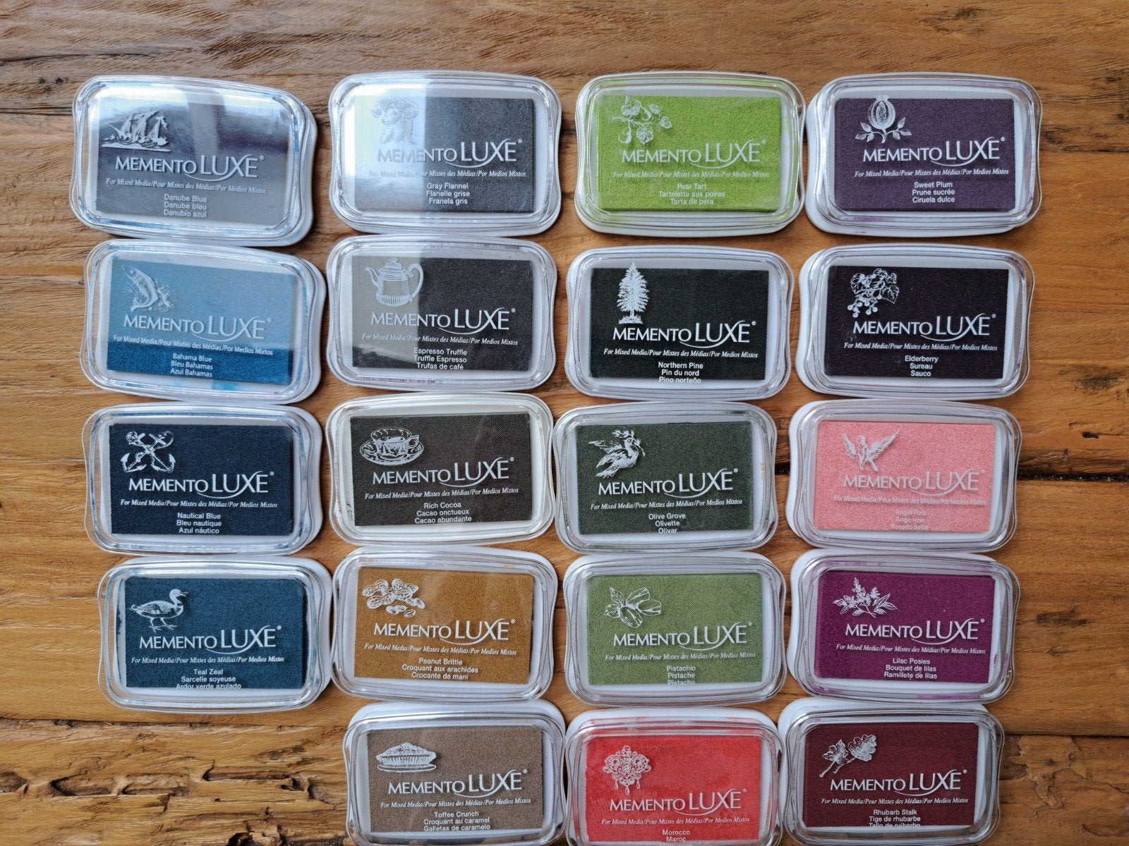 MEMENTO LUXE STEMPEL INKT PAD INKTPADS MIXED MEDIA KAARTEN, Ophalen of Verzenden, Zo goed als nieuw, Inkt, Foam of Stempelhouder